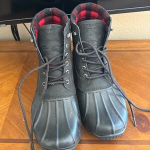 Sperry Men’s Rain Boots Black Size 10